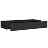 Schwarze Wandregale Czank 60x23,5x10cm (2 Stk. MDF)