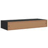 Schwarze Wandregale Czank 60x23,5x10cm (2 Stk. MDF)