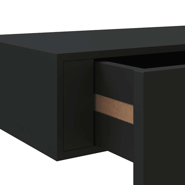 Schwarze Wandregale Czank 60x23,5x10cm (2 Stk. MDF)