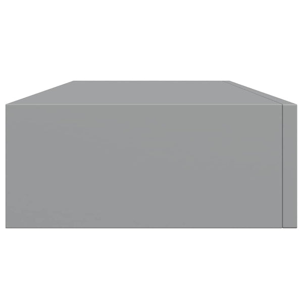 Graues Wandregal Czank 60x23,5x10cm (MDF)