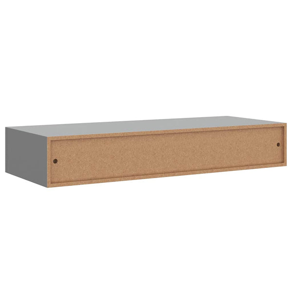 Graues Wandregal Czank 60x23,5x10cm (MDF)