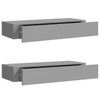 Graues Regal Czank 60x23,5x10cm (2 Stück MDF)