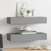 Graues Regal Czank 60x23,5x10cm (2 Stück MDF)
