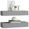 Graues Regal Czank 60x23,5x10cm (2 Stück MDF)