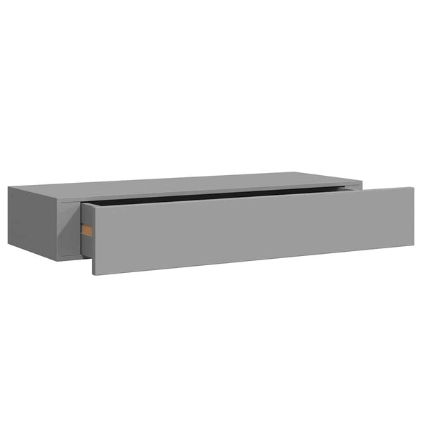 Graues Regal Czank 60x23,5x10cm (2 Stück MDF)