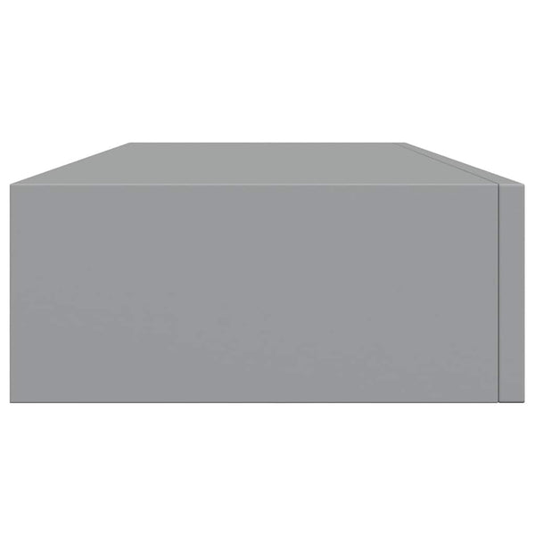 Graues Regal Czank 60x23,5x10cm (2 Stück MDF)