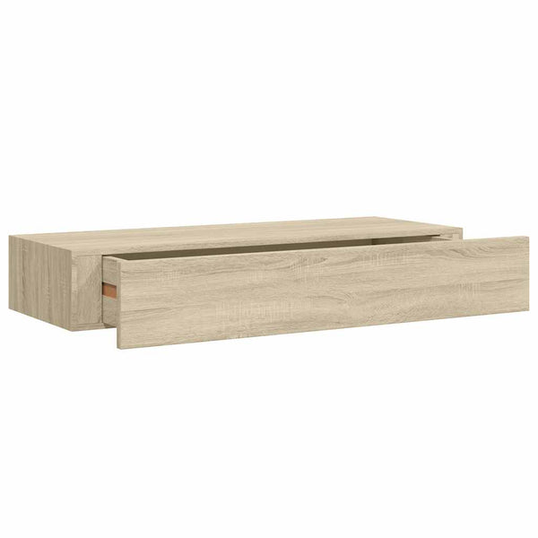 Wandregale Czank 60x23,5x10cm aus Eichenholz (2 Stk. MDF)