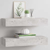 Wandregale Czank aus MDF, betongrau, 60x23,5x10cm (2 Stück)