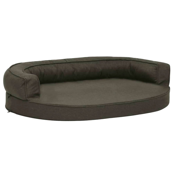Tummanharm ergonominen koiransängyn patja Pihal 75x53cm (pellavatyyli)