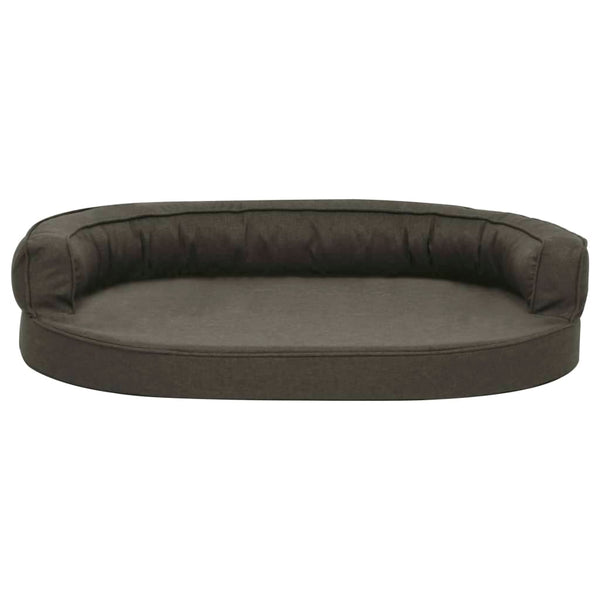 Tummanharm ergonominen koiransängyn patja Pihal 75x53cm (pellavatyyli)