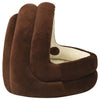 Braunes und cremefarbenes Katzenbett Altona 50x50x45cm