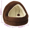 Braunes und cremefarbenes Katzenbett Altona 50x50x45cm