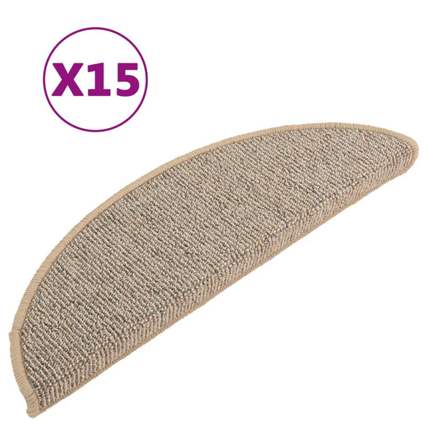 Treppenmatten Braun Agir 56x17x3cm (15 Stk.)