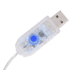 Blauer LED-Lichtvorhang Lichterketten 200 LEDs