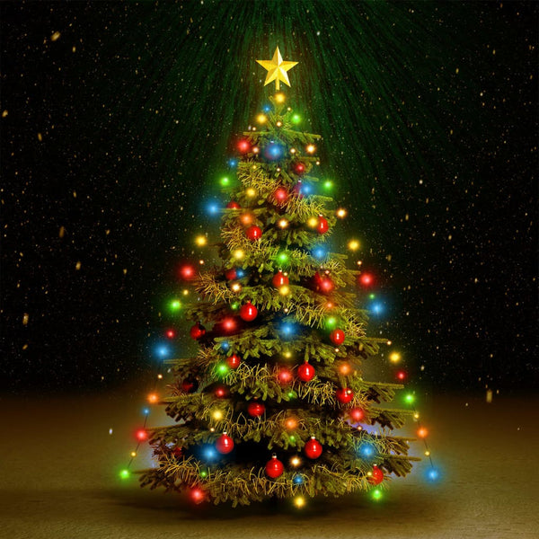 Farbige Lichterkette für den Weihnachtsbaum Emerencia 180cm (180 LEDs)