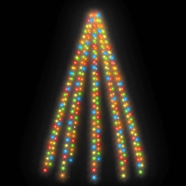 Buntes Weihnachtsbaum-Lichternetz Emerencia 300cm (300 LED-Lichter)