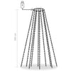 Buntes Weihnachtsbaum-Lichternetz Emerencia 300cm (300 LED-Lichter)