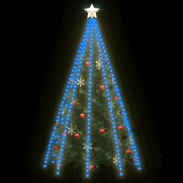 Blaues Weihnachtsbaum-Lichternetz Emerencia 400cm (400 LED-Lichter)