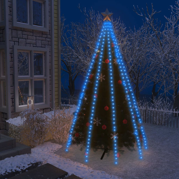 Blaues Weihnachtsbaum-Lichternetz Emerencia 400cm (400 LED-Lichter)