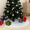 Weißer Weihnachtsbaumrock Constantin 122 cm (Kunstfell)