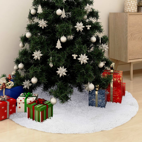 Weißer Weihnachtsbaumrock Constantin 122 cm (Kunstfell)