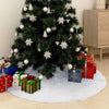 Weiße Weihnachtsbaumrockdecke Constatntin 150cm (Kunstfell)