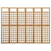 Raumteiler/Gitter Chibura 242,5x180cm (6 Felder Holz)