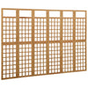 Raumteiler/Gitter Chibura 242,5x180cm (6 Felder Holz)