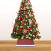Rot-weißer Weihnachtsbaumrock Govier 48x48x25cm