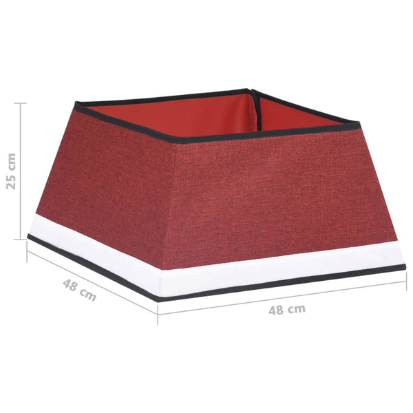 Rot-weißer Weihnachtsbaumrock Govier 48x48x25cm
