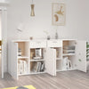 Weißes Sideboard Bayko 160x36x75cm (Holz)