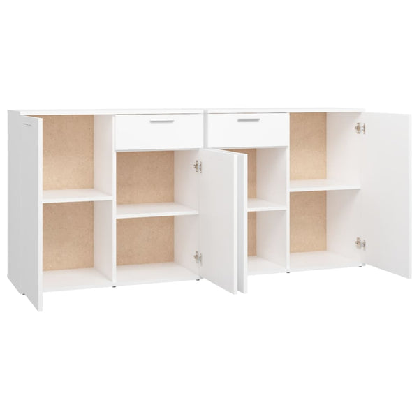 Weißes Sideboard Bayko 160x36x75cm (Holz)