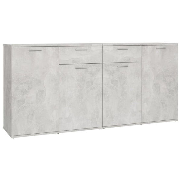 Betongraues Sideboard Bayko 160x36x75cm (Holz)
