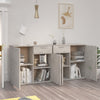 Betongraues Sideboard Bayko 160x36x75cm (Holz)
