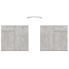 Betongraues Sideboard Bayko 160x36x75cm (Holz)