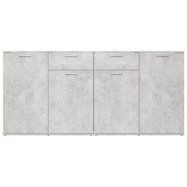 Betongraues Sideboard Bayko 160x36x75cm (Holz)