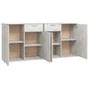 Betongraues Sideboard Bayko 160x36x75cm (Holz)