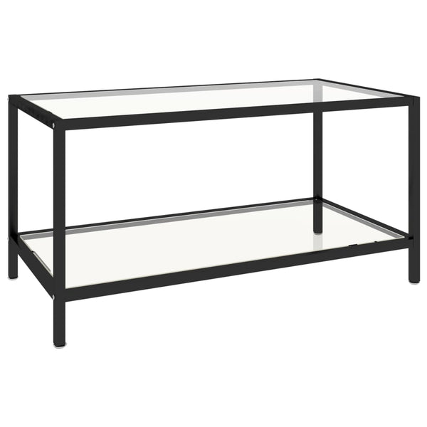 Transparente Couchtische Jerri (2 Stück aus gehärtetem Glas)