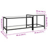 Transparente Couchtische Jerri (2 Stück aus gehärtetem Glas)