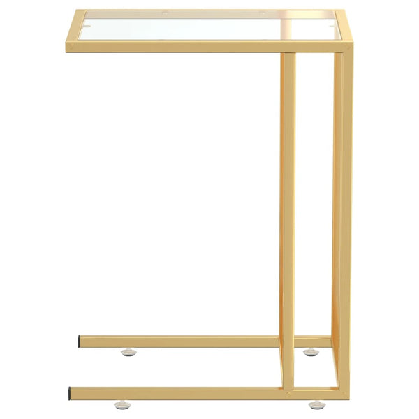Kiarra läpinäkyvä sivupöytä läppärille 50x35x65cm (karkaistu lasi)
