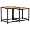 Couchtische Machi in Schwarz und Gelb (2 Stück MDF)
