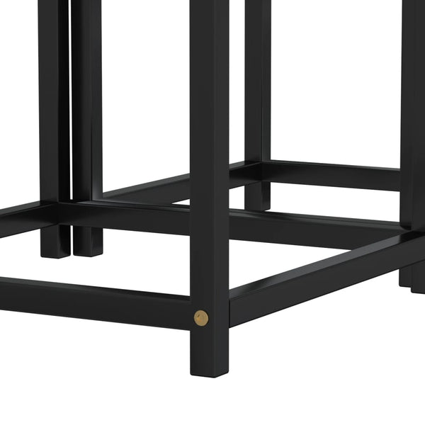 Couchtische Machi in Schwarz und Gelb (2 Stück MDF)