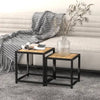 Couchtische Machi in Schwarz und Gelb (2 Stück MDF)