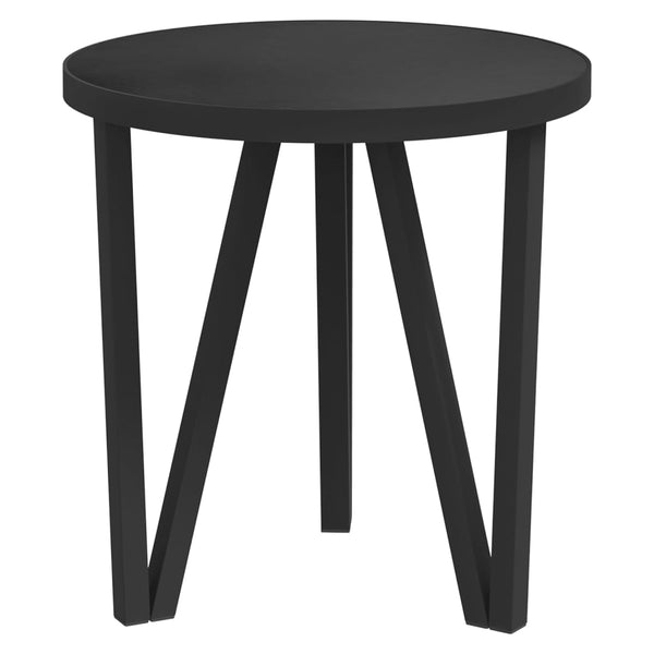 Teepöytä musta Ø35 cm MDF