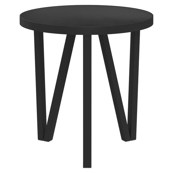Teepöytä musta Ø35 cm MDF