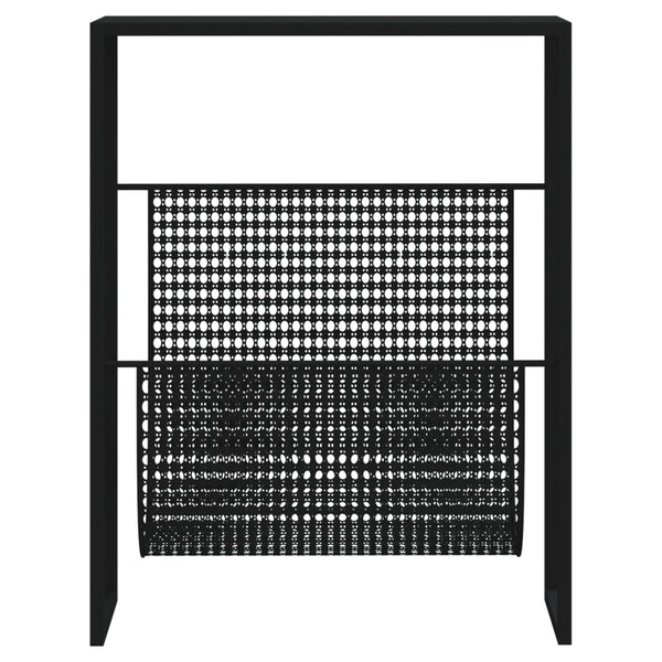 Schwarzer Zeitschriftenständer Hamalawi 35x15x45cm (Stahl)
