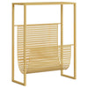 Goldfarbener Zeitungsständer Hamalawi 35x15x45cm (Stahl)