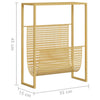 Goldfarbener Zeitungsständer Hamalawi 35x15x45cm (Stahl)