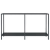 Konsolentisch Jaylin Schwarz 140x35x75,5cm (Gehärtetes Glas)