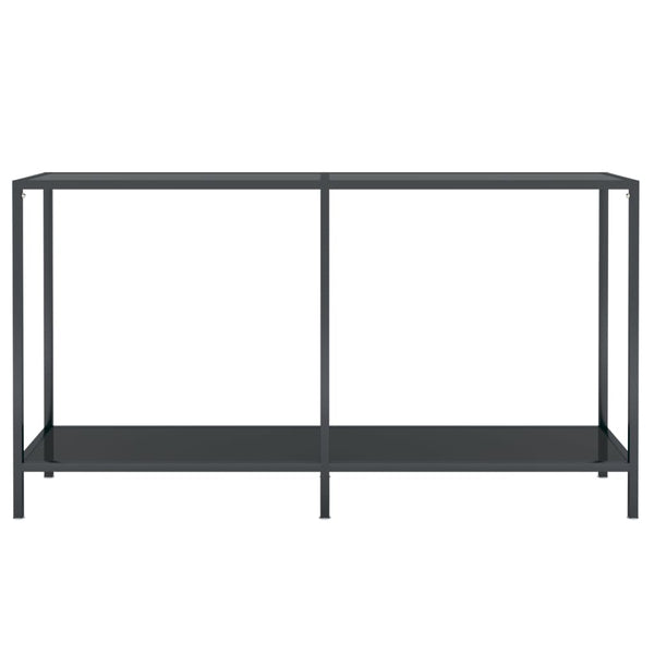 Konsolentisch Jaylin Schwarz 140x35x75,5cm (Gehärtetes Glas)